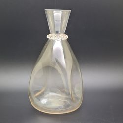 James Powell & Sons Leather Bottle Glass Carafe c1880