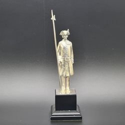 Asprey & Co Solid Silver Militaria Figurine
