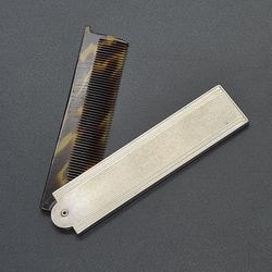 Art Deco German 835 Silver Folding Comb By Franz Scheurle at Schwäbisch Gmünd